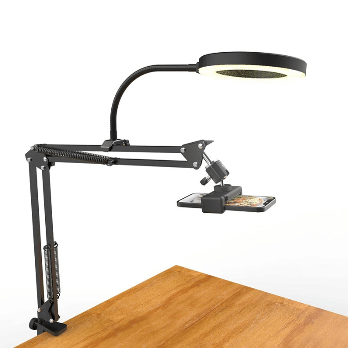 SKYLIFT PRO – Trépied de bureau avec anneau lumineux