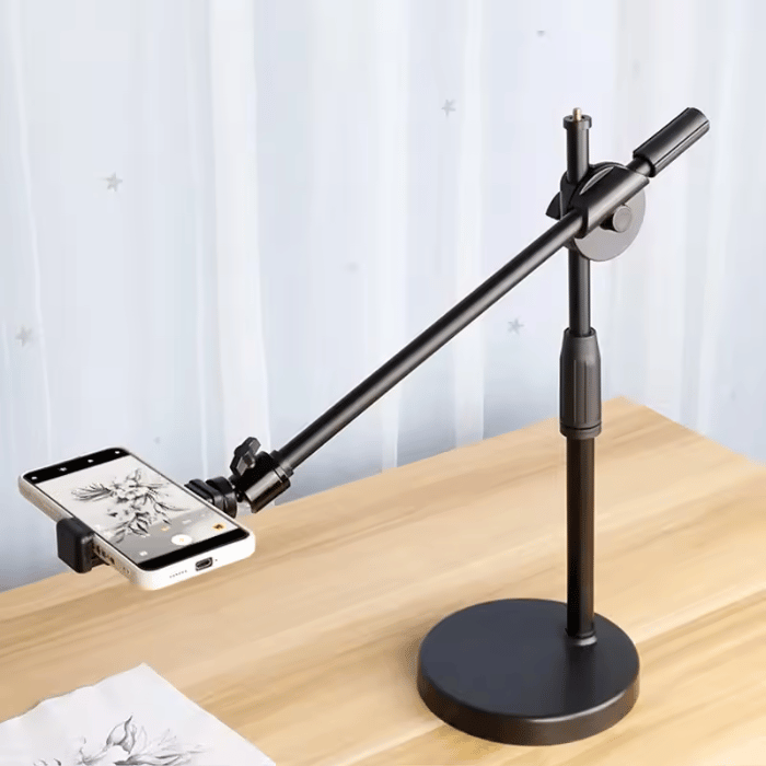 AERIAL PRO – Trépied girafe avec pince téléphone